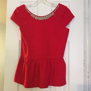 Small Francesca's Blouse Red